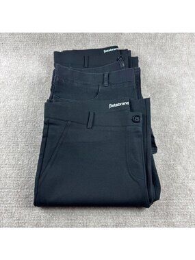 Betabrand Lot of 3 XL Black Pull-On Pants Bootcut Dress Pants Flare Denim Comfy